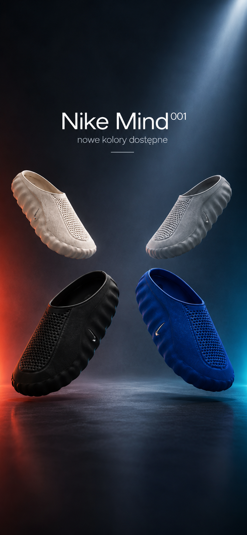 Nike Mind 001 – nowe kolorystyki oryginalnych klapek Nike.