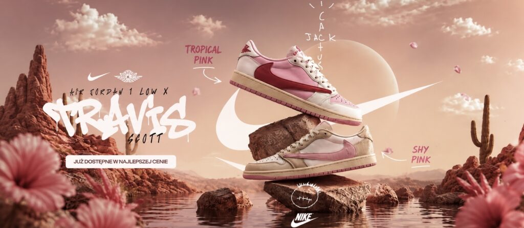 Travis Scott x Air Jordan 1 Low Tropical Pink i Shy Pink – nowość dostępna